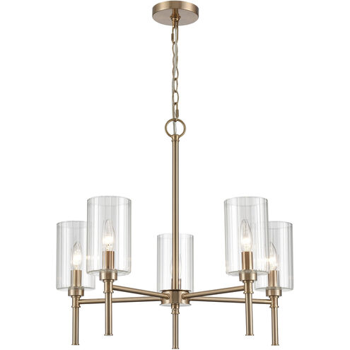 Chastine 5 Light 22 inch Modern Gold Chandelier Ceiling Light